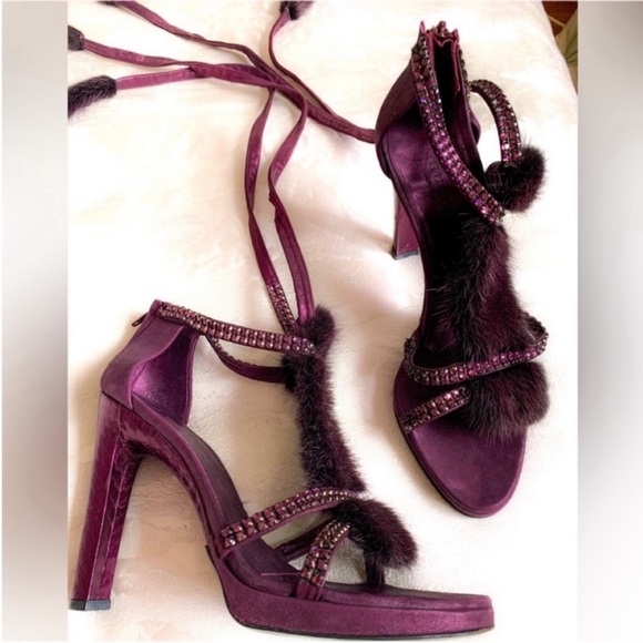 Gucci by Tom Ford 2004 snakeskin heels - Picture 4 of 6